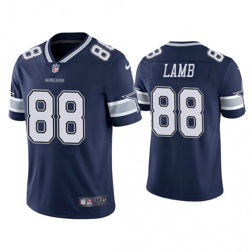 Personalized Cowboys #88 CeeDee Lamb Navy Blue Team Color Men’s Stitched NFL Untouchable Limited Jersey