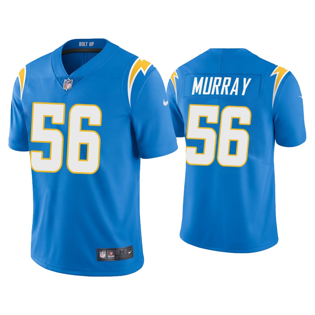 Personalized Los Angeles Chargers #56 Kenneth Murray blue Untouchable Limited