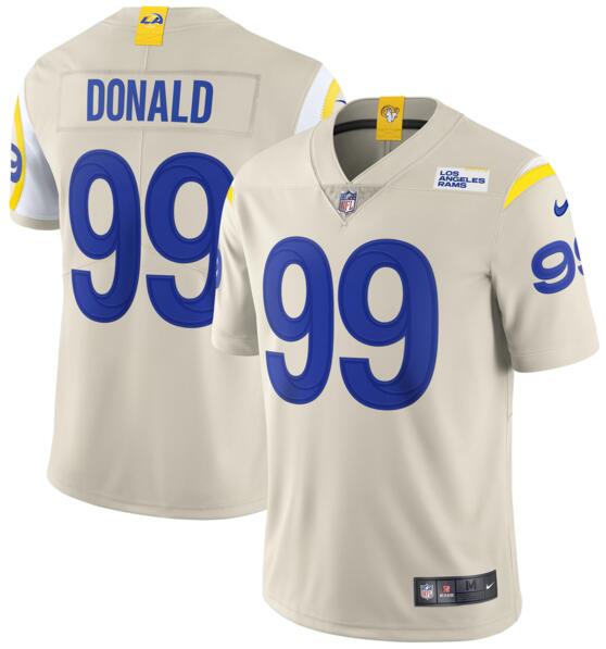 Personalized Rams 99 Aaron Donald Bone 2020 New Untouchable Limited Jersey