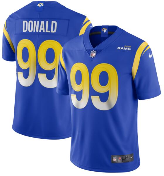 Personalized Rams 99 Aaron Donald Royal 2020 New Untouchable Limited Jersey