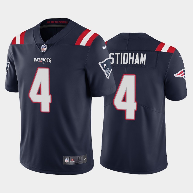 Personalized Patriots 4 Jarrett Stidham Navy 2020 New Untouchable Limited Jersey