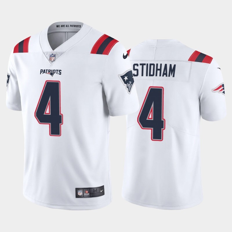 Personalized Patriots 4 Jarrett Stidham White 2020 New Untouchable Limited Jersey