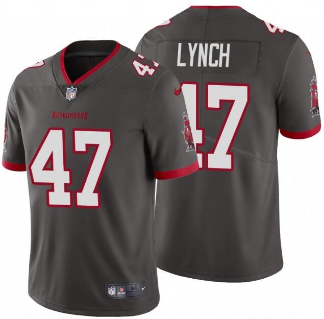 Personalized Buccaneers 47 John Lynch Gray 2020 New Untouchable Limited Jersey
