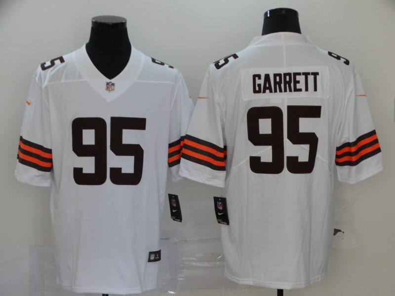 Personalized Browns 95 Myles Garrett White 2020 New Untouchable Limited Jersey