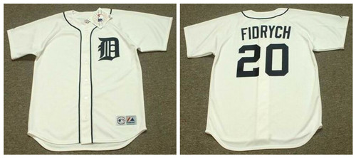 Personalized Tigers 20 Mark Fidrych White 1976’S Throwback Cool Base Jersey
