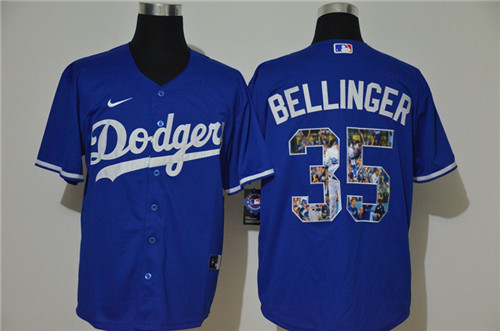 Personalized Dodgers 35 Cody Bellinger Royal Cool Base Player Jersey