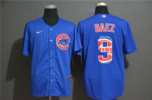 Personalized Cubs 9 Javier Baez Royal 2020 Cool Base Fashion Jersey