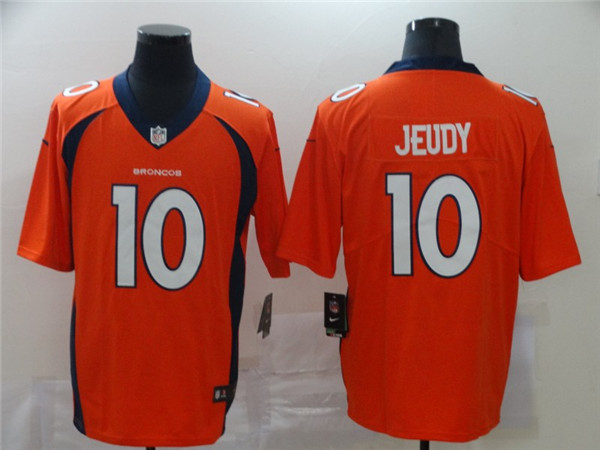 Personalized Broncos 10 Jerry Jeudy Orange 2020 NFL Draft First Round Pick Untouchable Limited Jersey
