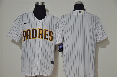Personalized Padres Blank White 2020 Cool Base Jersey