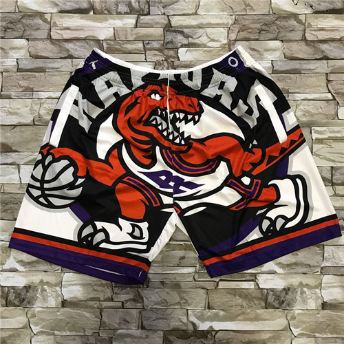 Personalized Raptors White Big Face With Pocket Swingman Shorts