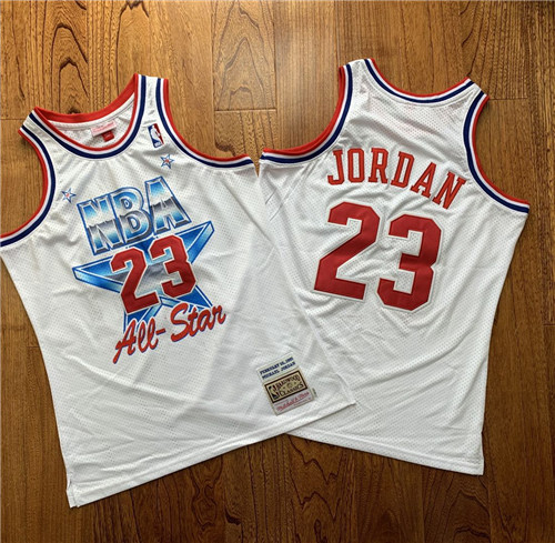 Personalized Bulls 23 Michael Jordan White 1981 All-Star Hardwood Classics Jersey