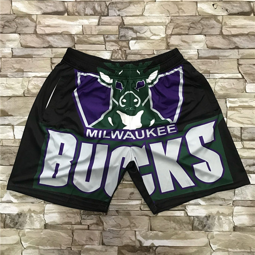 Personalized Bucks Yellow Black Big Face With Pocket Swingman Shorts