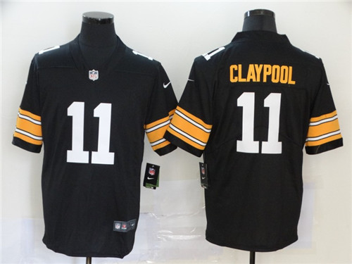 Personalized Steelers 11 Chase Claypool Black 2020 NFL Draft First Round Pick Untouchable Limited Jersey