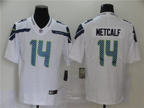 Personalized Seahawks 14 D.K. Metcalf White Untouchable Limited Jersey