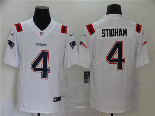Personalized Patriots 4 Jarrett Stidham White 2020 New Untouchable Limited Jersey