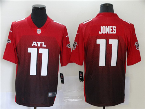 Personalized Falcons 11 Julio Jones Red New Untouchable Limited Jersey