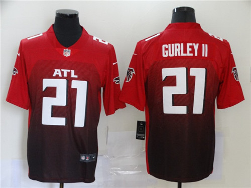 Personalized Falcons 21 Todd Gurley II Red New Untouchable Limited Jersey