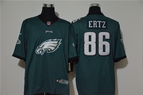 Personalized Eagles 86 Zach Ertz Green Untouchable Limited Jersey