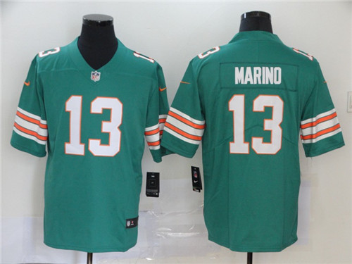 Personalized Dolphins 13 Dan Marino Aqua Throwback Untouchable Limited Jersey