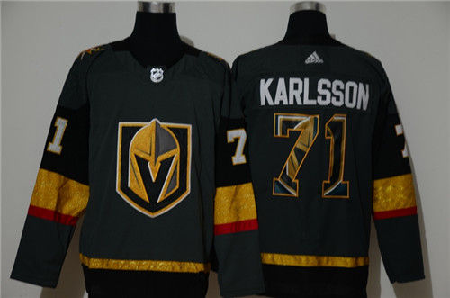 Personalized Vegas Golden Knights 71 William Karlsson Gray Fashion Jersey
