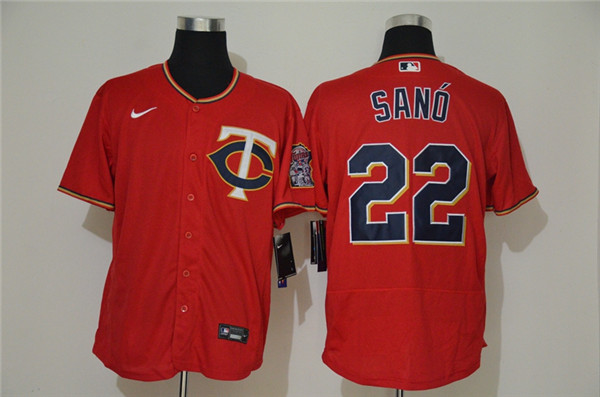 Personalized Twins 22 Miguel Sano Red 2020 Cool Base Jersey