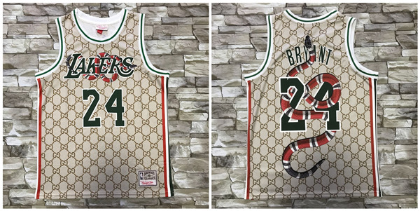 Personalized Lakers 24 Kobe Bryant Gray Printed Hardwood Classics Jersey