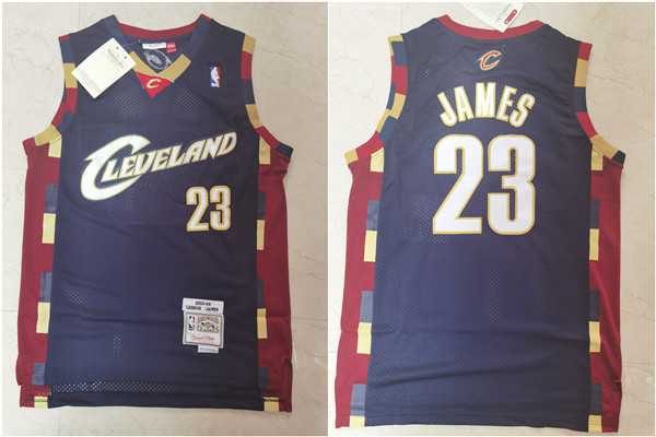 Personalized Cavaliers 23 Lebron James Black 2003-04 Hardwood Classics Jersey