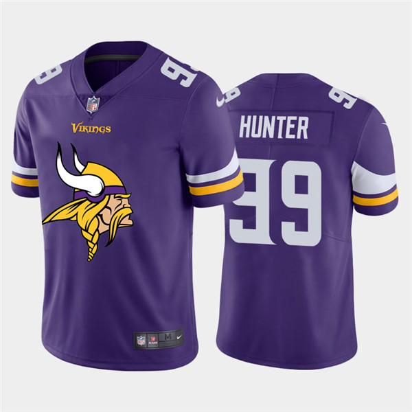 Personalized Vikings 99 Danielle Hunter Purple Team Big Logo Untouchable Limited Jersey