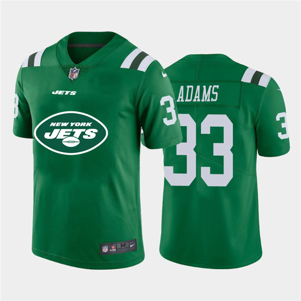 Personalized Jets 33 Jamal Adams Green Team Big Logo Untouchable Limited Jersey