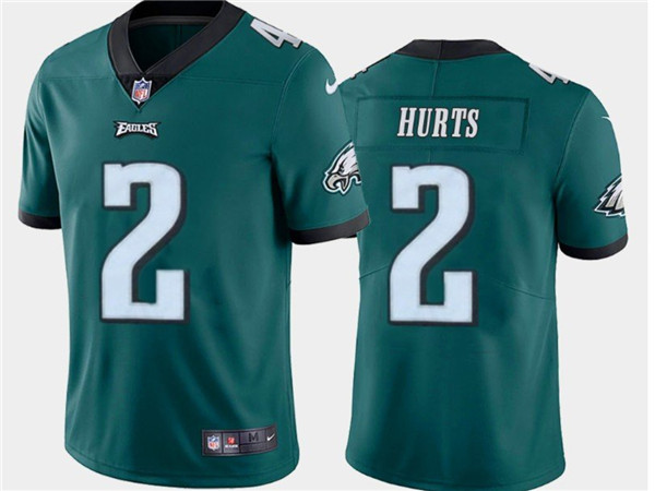 Personalized Eagles 2 Jalen Hurts Green 2020 NFL Draft First Round Pick Untouchable Limited Jersey