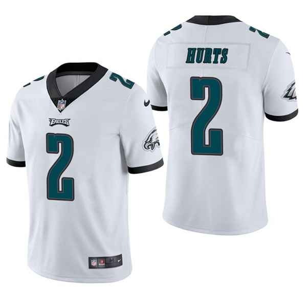 Personalized Eagles 2 Jalen Hurts White 2020 NFL Draft First Round Pick Untouchable Limited Jersey