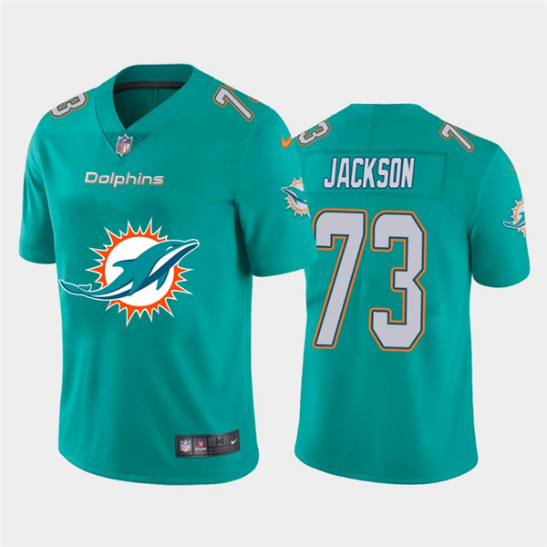 Personalized Dolphins 73 Austin Jackson Aque Team Big Logo Untouchable Limited Jersey