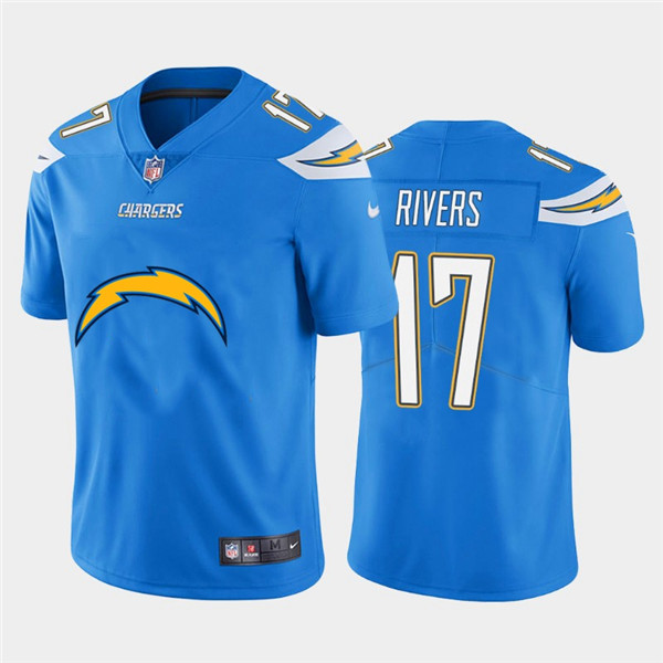Personalized Chargers 17 Philip Rivers Blue Team Big Logo Untouchable Limited Jersey