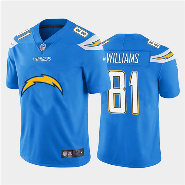 Personalized Chargers 81 Mike Williams Blue Team Big Logo Untouchable Limited Jersey