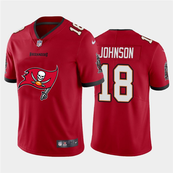 Personalized Buccaneers 18 Tyler Johnson Red Team Big Logo Untouchable Limited Jersey