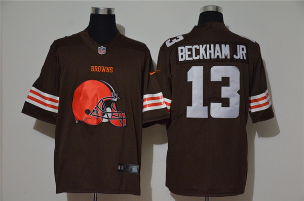 Personalized Browns 13 Odell Beckham Jr. Brown Untouchable Limited Jersey