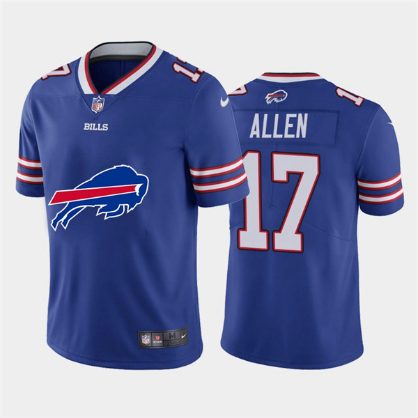 Personalized Bills 17 Josh Allen Royal Team Big Logo Untouchable Limited Jersey