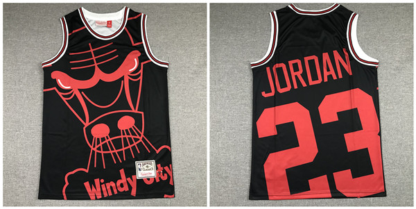 Personalized Bulls 23 Michael Jordan Black Hardwood Classics Jersey