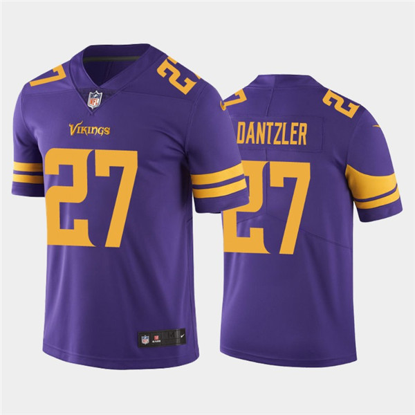 Personalized Vikings 27 Cameron Dantzler Purple 2020 NFL Draft Color Rush Limited Jersey