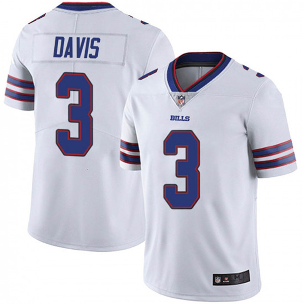 Personalized Bills 3 Gabriel Davis White 2020 NFL Draft Untouchable Limited Jersey