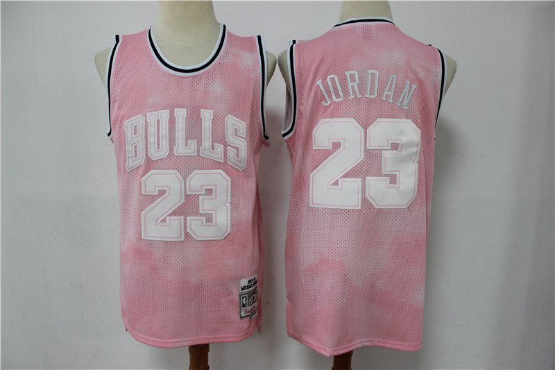 Personalized Bulls 23 Michael Jordan Pink 1997-98 Hardwood Classics Jersey