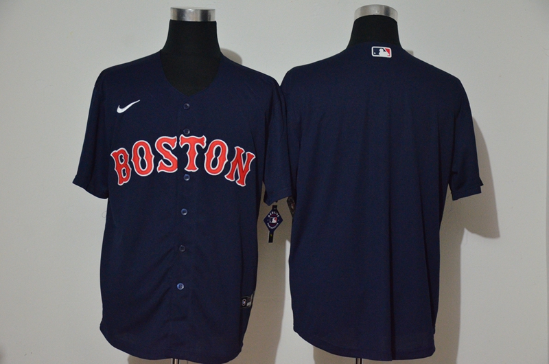 Personalized Red Sox Blank Navy 2020 Cool Base Jersey