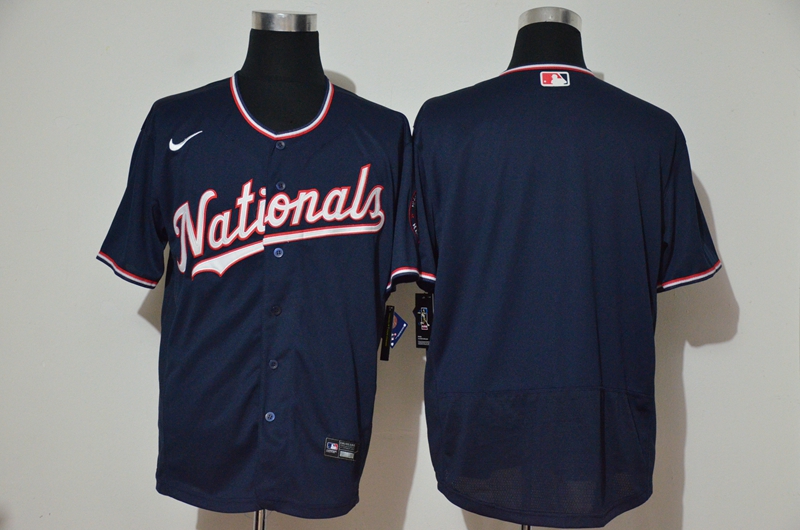 Personalized Nationals Blank Navy Cool Base Jersey