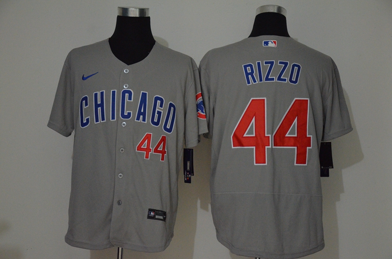 Personalized Cubs 44 Anthony Rizzo Gray 2020 Flexbase Jersey