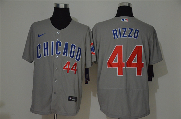 Personalized Cubs 44 Anthony Rizzo Gray 2020 Flexbase Jersey