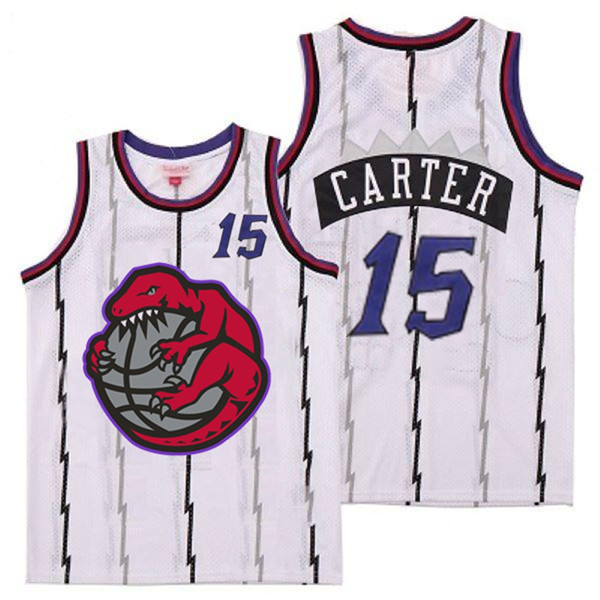 Personalized Raptors 15 Vince Carter White Retro Jerseys 2