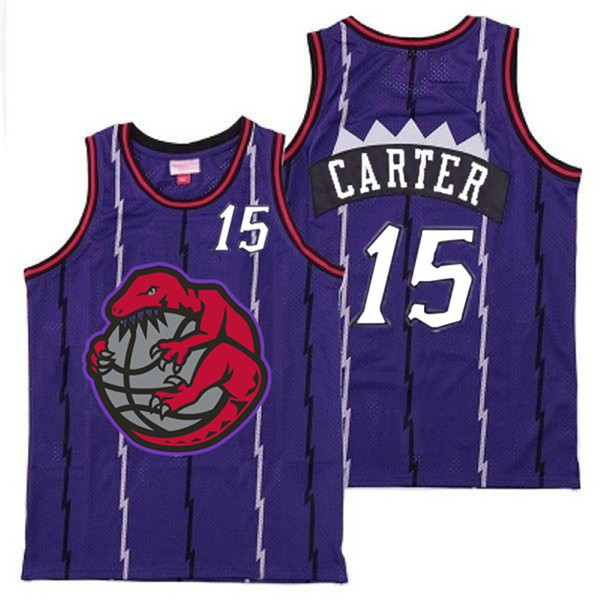 Personalized Raptors 15 Vince Carter Purple Retro Jerseys 2
