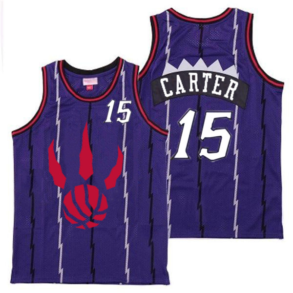 Personalized Raptors 15 Vince Carter Purple Throwback Jerseys