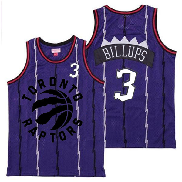 Personalized Raptors 3 Chauncey Billups Purple Retro Jersey 3
