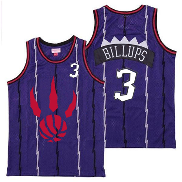 Personalized Raptors 3 Chauncey Billups Purple Throwback Jerseys